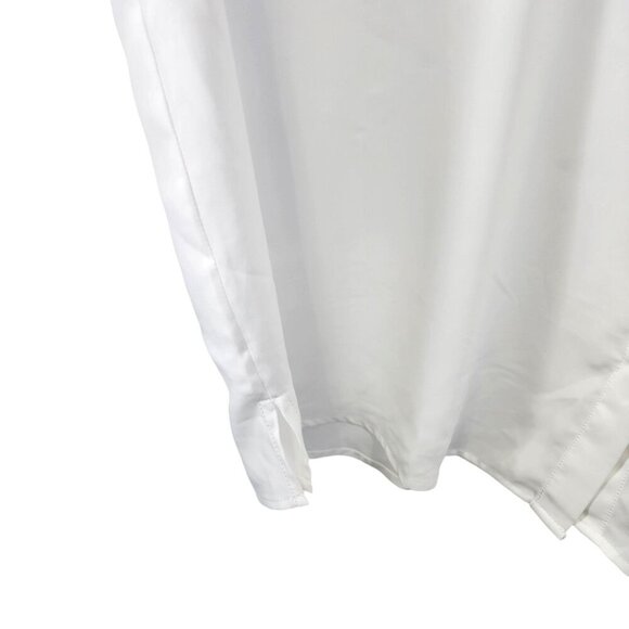 Eloquii Sleeveless Button Front Blouse Shirt Women's Plus Size 20 White - Picture 3 of 8